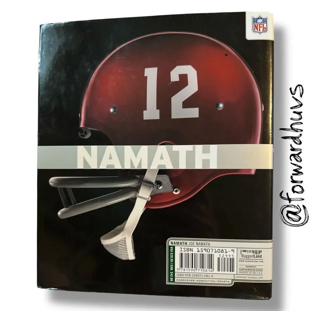 NAMATH by Joe Namath 12 Book & DVD